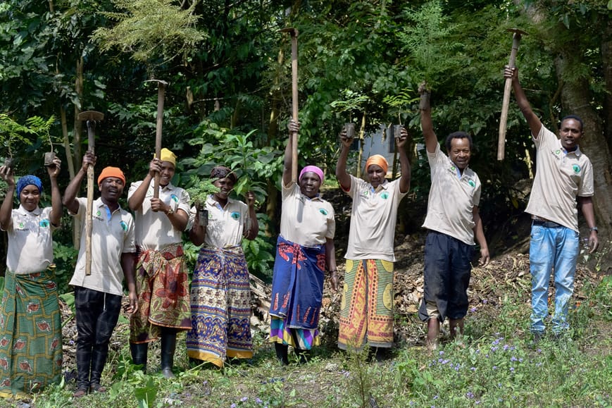 Treeapp tree planters in Tanzania